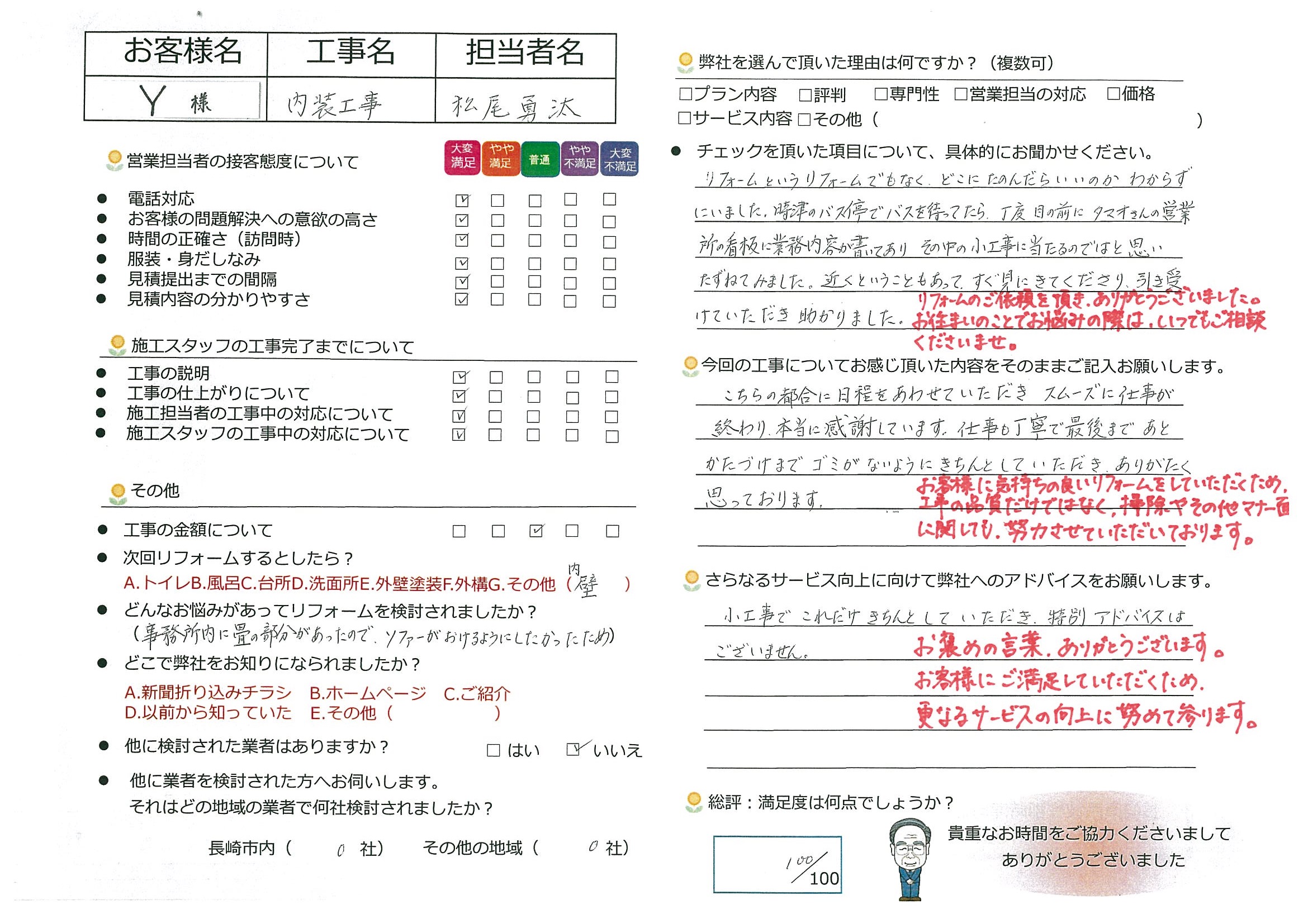 時津町 Y様邸 内装工事