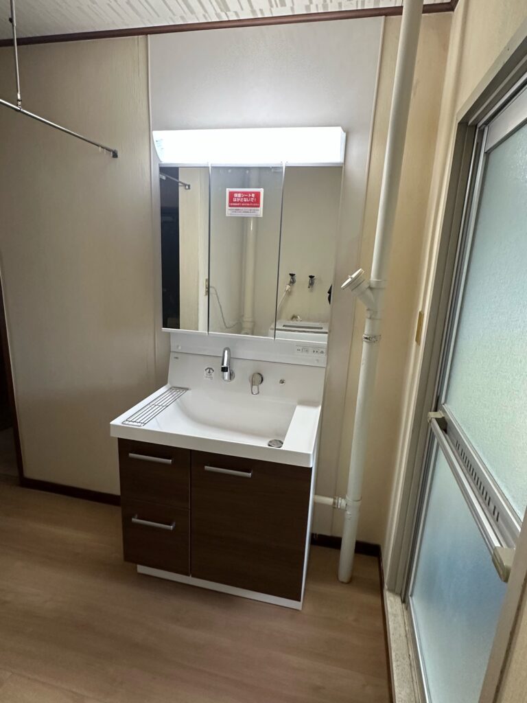 【洗面台施工事例】LIXIL　ピアラ