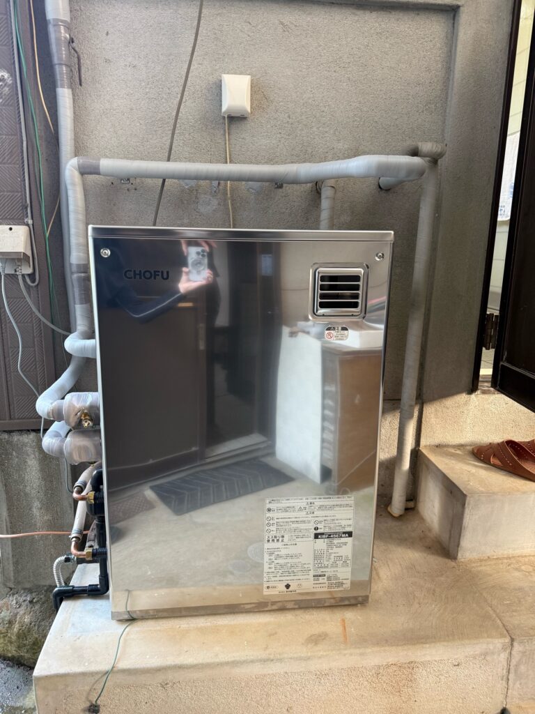 長崎市｜ガス給湯器取替｜長府 石油給湯器｜Ｈ様邸
