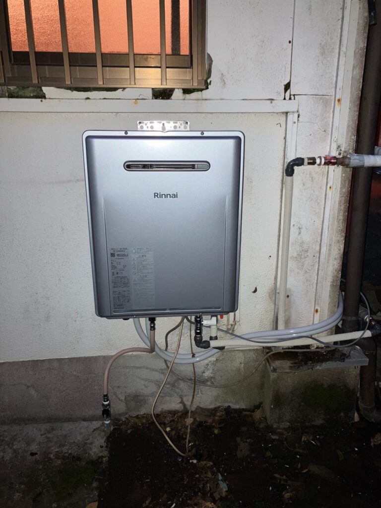 長崎市｜ガス給湯器取替｜リンナイ エコジョーズ｜Ｓ様邸