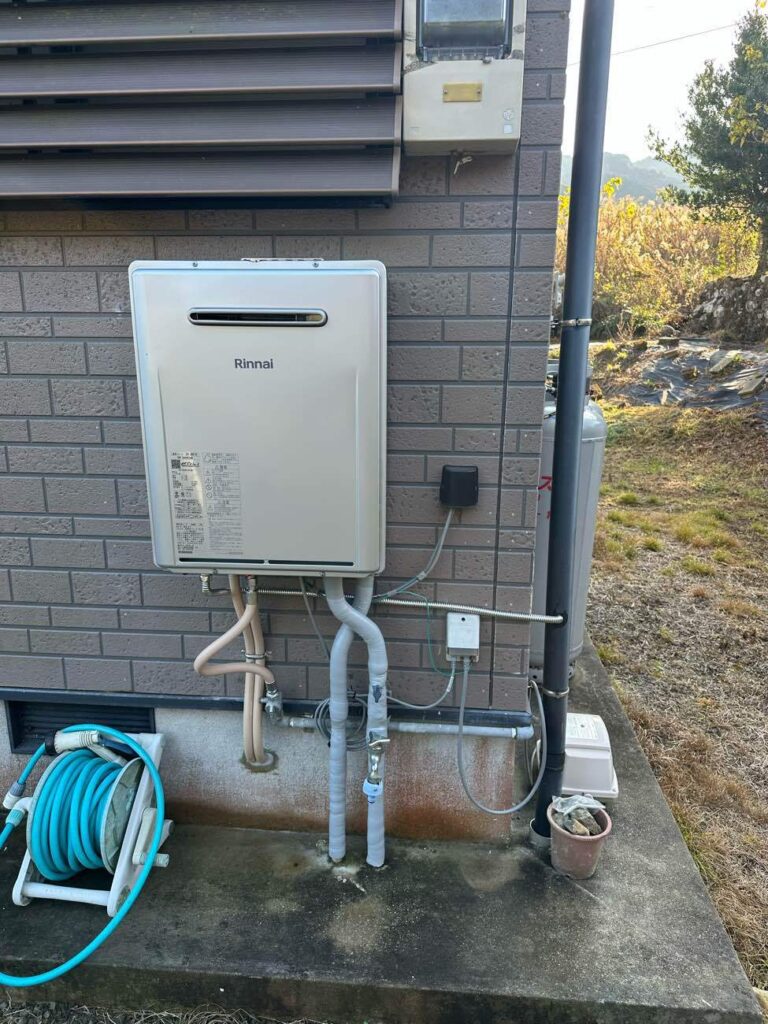 諫早市｜ガス給湯器取替｜リンナイ エコジョーズ/単機能給湯器｜洗面台リフォーム｜クリナップ BGA｜Ｍ様邸