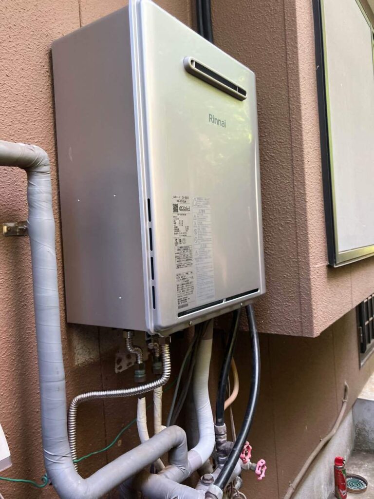 長崎｜長与町｜ガス給湯器取替｜リンナイ エコジョーズ｜Ｋ様邸