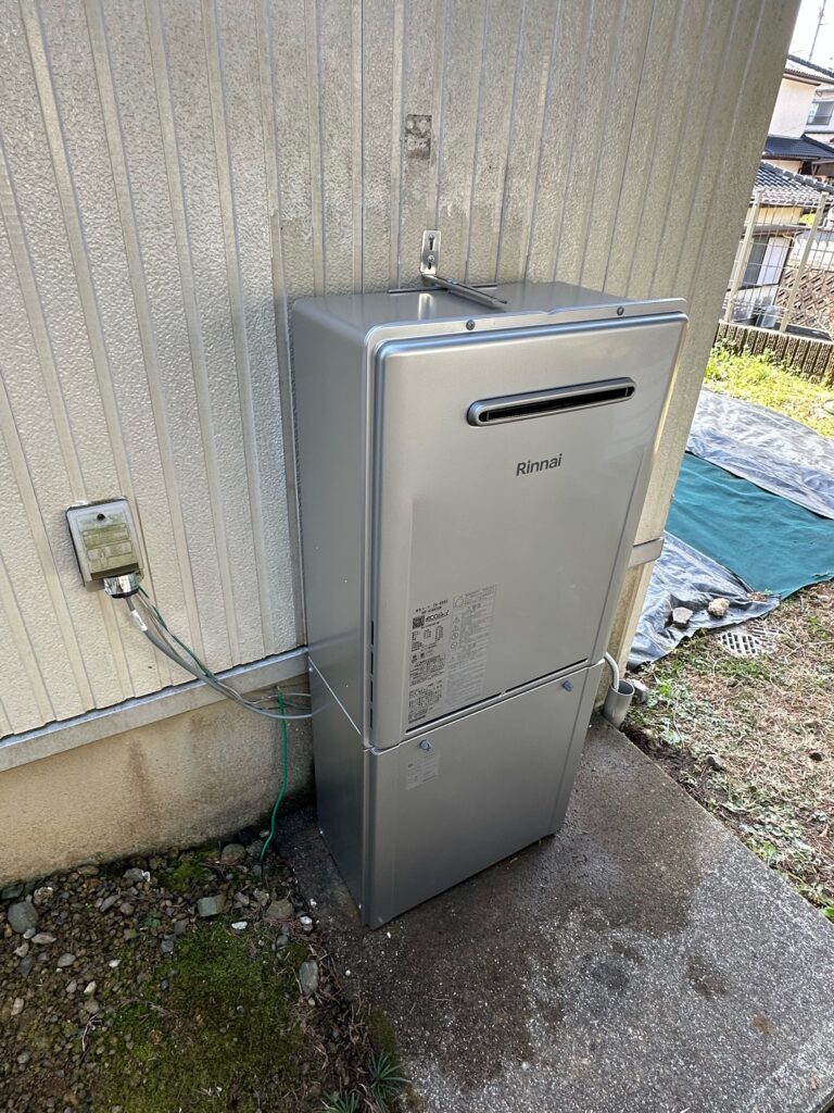 長崎｜諫早市｜ガス給湯器取替｜ノーリツ　エコジョーズ｜Ａ様邸