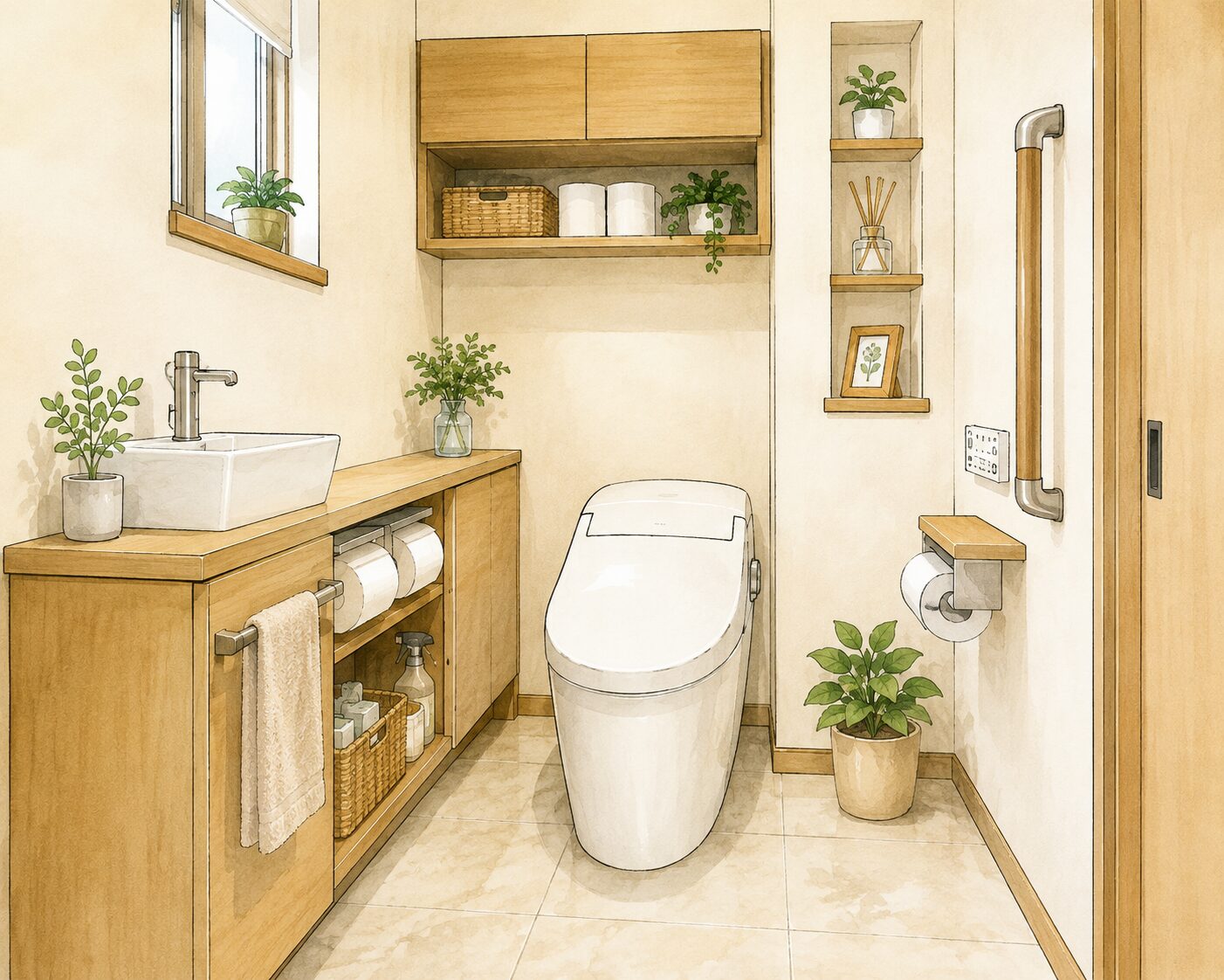 長崎市トイレリフォーム｜収納・掃除・動線から考える快適なトイレづくり